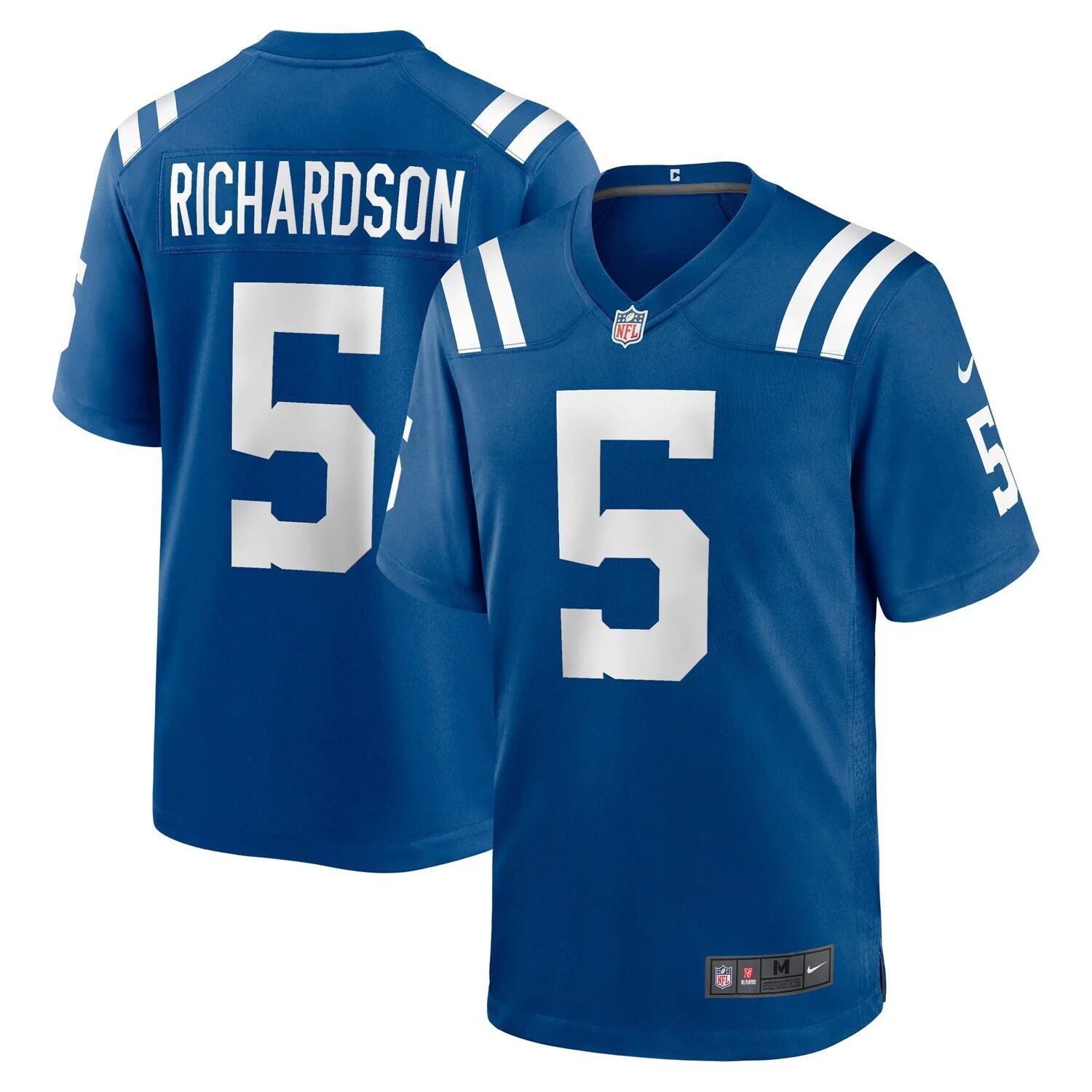 Мужская футболка Энтони Ричардсона Royal Indianapolis Colts 2023, выбранная в первом раунде драфта НФЛ 2023 года Nike
Мужская футболка Энтони Ричардсона Royal Indianapolis Colts 2023, выбранная в первом раунде драфта НФЛ 2023 года Nike