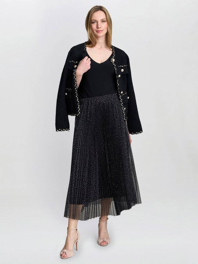 Рослинн плиссированная юбка из сетки Gina Bacconi, Black/Cream
Рослинн плиссированная юбка из сетки Gina Bacconi, Black/Cream