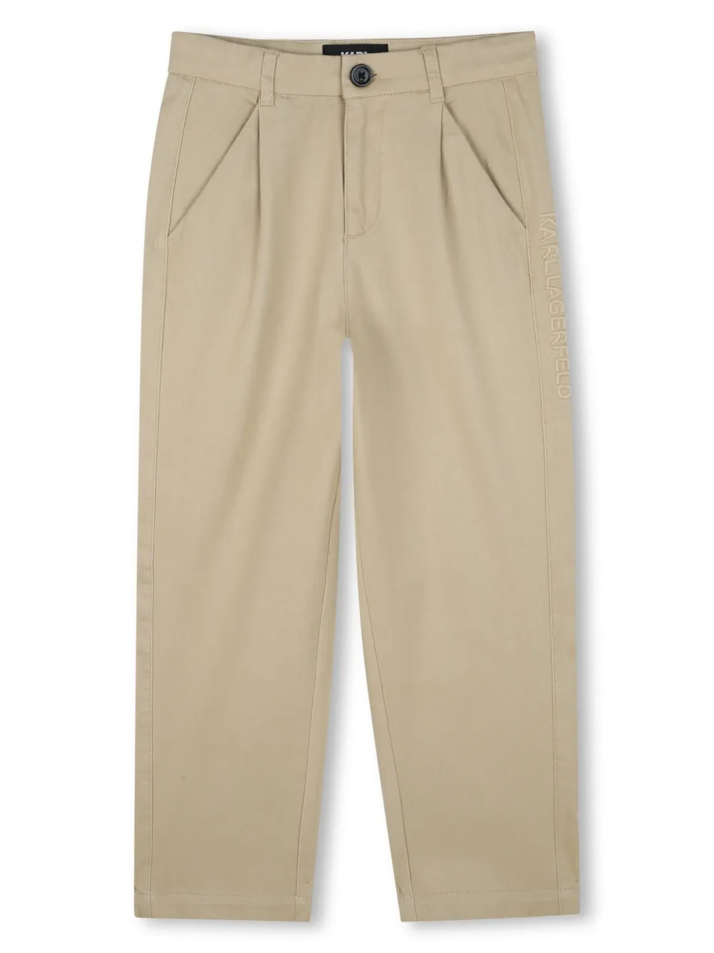 Твиловые брюки прямого кроя KARL LAGERFELD KIDS, нейтральный
Твиловые брюки прямого кроя KARL LAGERFELD KIDS, нейтральный