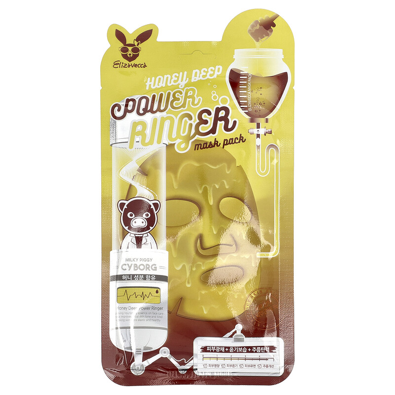 Elizavecca, Honey Deep Power Ringer Beauty Mask Pack, 1 шт., 23 мл (0,78 жидк. Унции)
Elizavecca, Honey Deep Power Ringer Beauty Mask Pack, 1 шт., 23 мл (0,78 жидк. Унции)