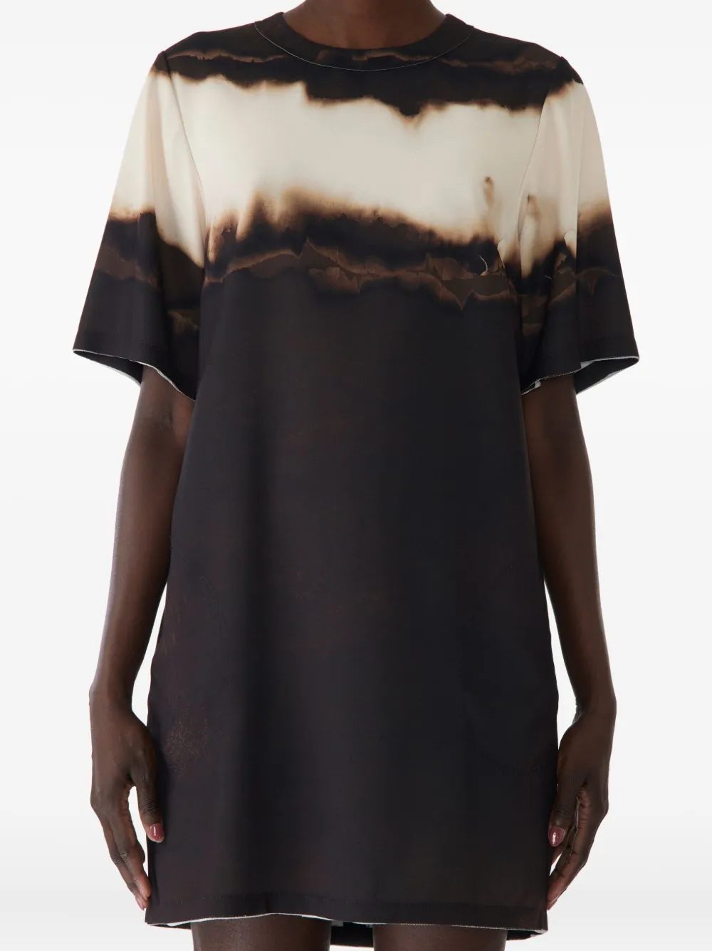 Мини-платье с короткими рукавами в полоску Diffused Ombre Jason Wu Collection, коричневый
Мини-платье с короткими рукавами в полоску Diffused Ombre Jason Wu Collection, коричневый