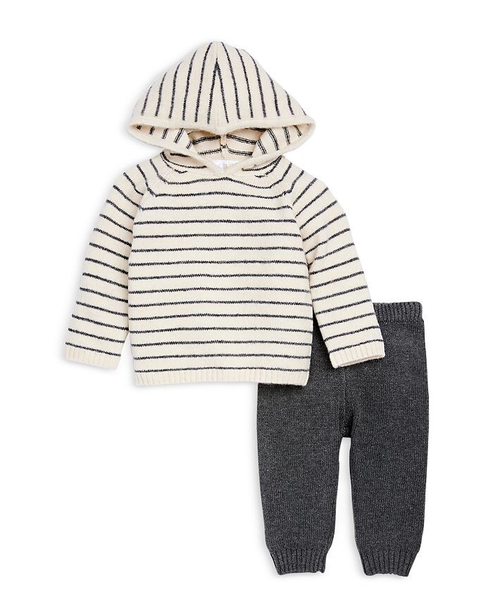 Комплект из свитера с капюшоном и брюками в полоску для мальчиков Bloomies - Baby Bloomie's Baby, серый
Комплект из свитера с капюшоном и брюками в полоску для мальчиков Bloomies - Baby Bloomie's Baby, серый