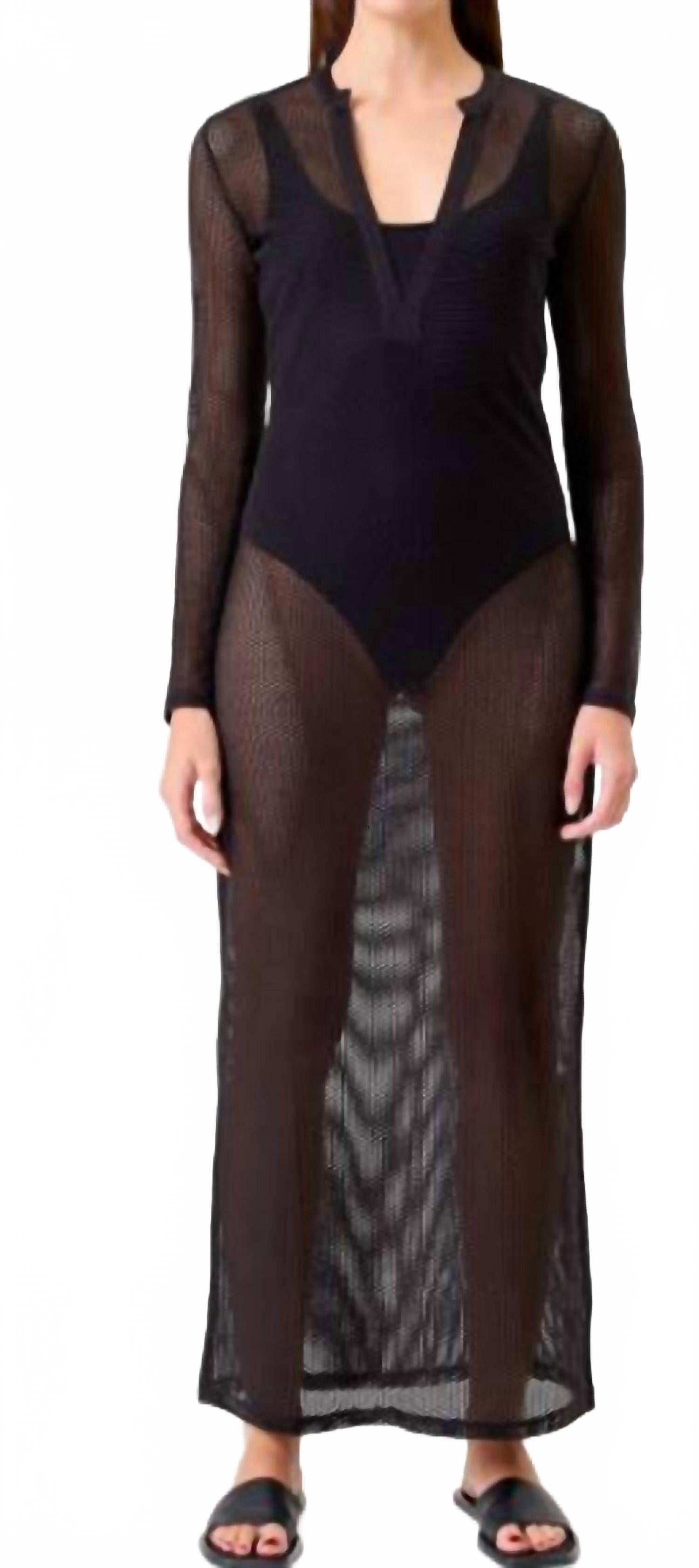 Черная ажурная кафтан GOLDIE
Черная ажурная кафтан GOLDIE