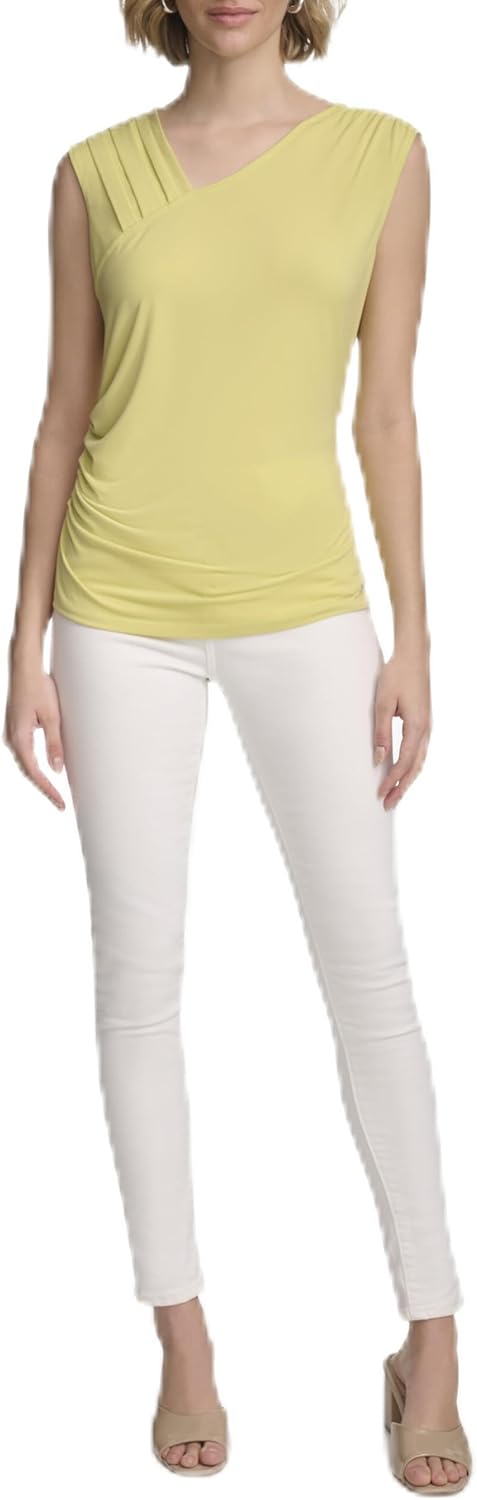 Женский топ без рукавов с плиссировкой на плечах Calvin Klein, Pear
Женский топ без рукавов с плиссировкой на плечах Calvin Klein, Pear