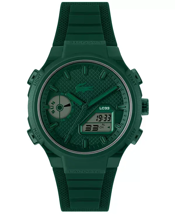 Мужские часы LC33 с зеленым силиконовым ремешком, 44,8 мм Lacoste, green
Мужские часы LC33 с зеленым силиконовым ремешком, 44,8 мм Lacoste, green