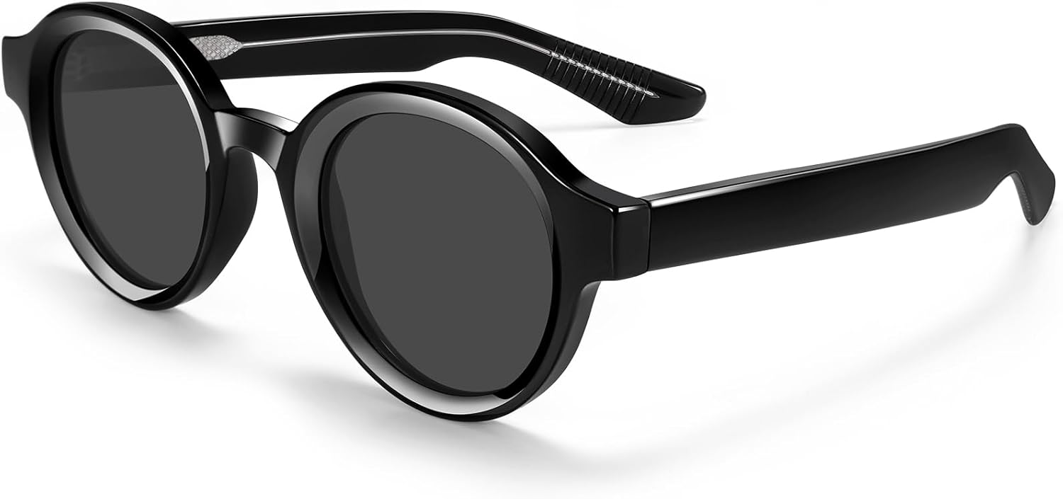 Солнцезащитные очки Dollger для женщин, круглые, в стиле ретро, из ацетата, модные солнцезащитные очки для женщин и мужчин, с защитой от УФ-излучения и поляризацией, Black Frame Gray Lens
Солнцезащитные очки Dollger для женщин, круглые, в стиле ретро, из ацетата, модные солнцезащитные очки для женщин и мужчин, с защитой от УФ-излучения и поляризацией, Black Frame Gray Lens