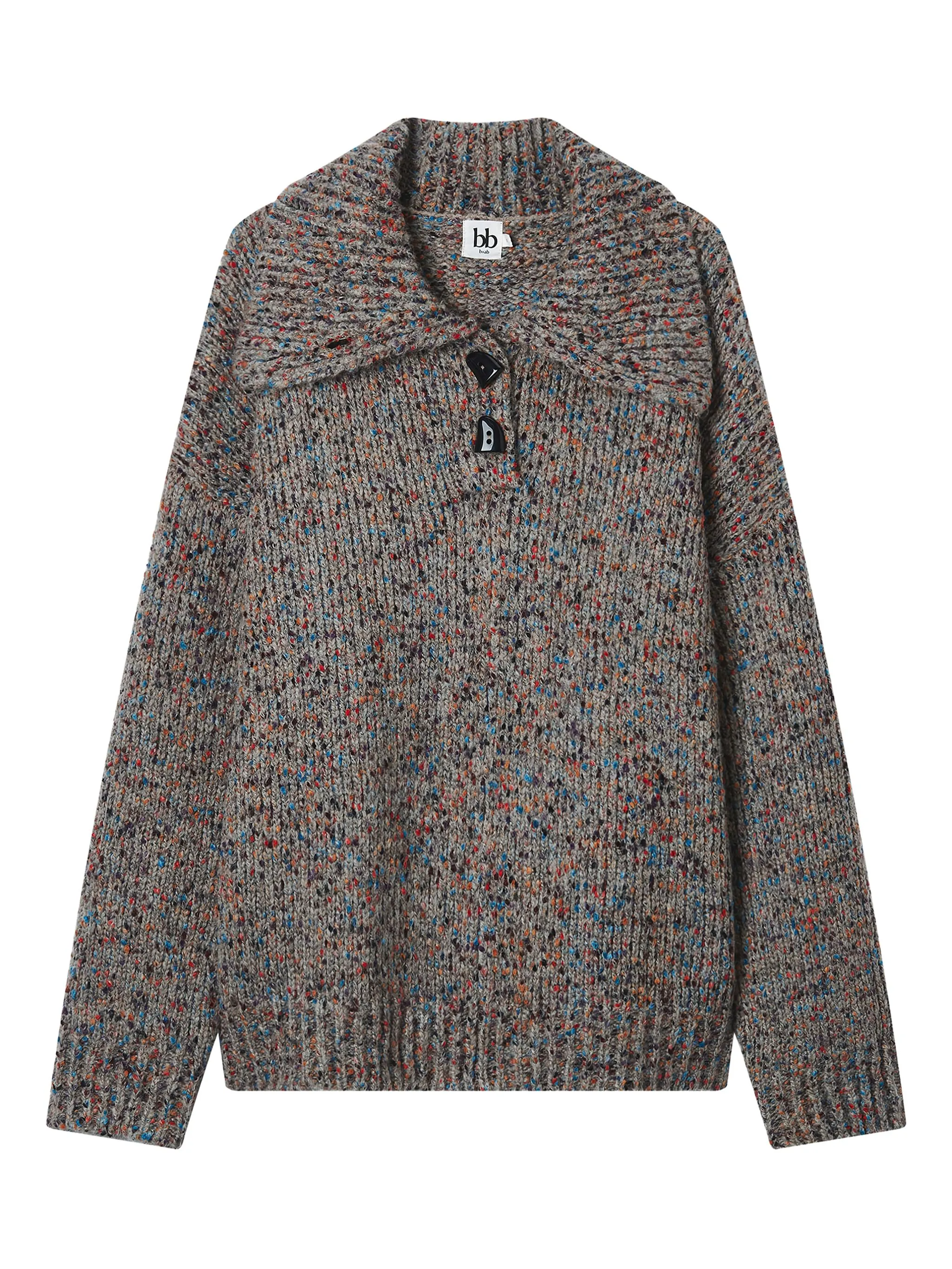 Свитер с высоким воротником на пуговицах B+Ab, коричневый
Свитер с высоким воротником на пуговицах B+Ab, коричневый