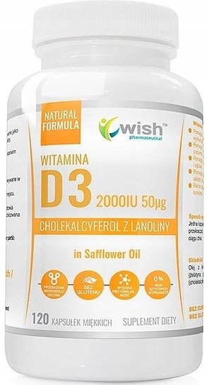 Wish, Витамин D3 2000, иммунитет костей, 120 капсул Wish Pharmaceutical
Wish, Витамин D3 2000, иммунитет костей, 120 капсул Wish Pharmaceutical