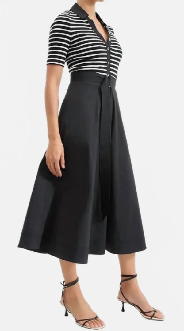 Бело-черное платье Delise Mixed Media Veronica Beard
Бело-черное платье Delise Mixed Media Veronica Beard