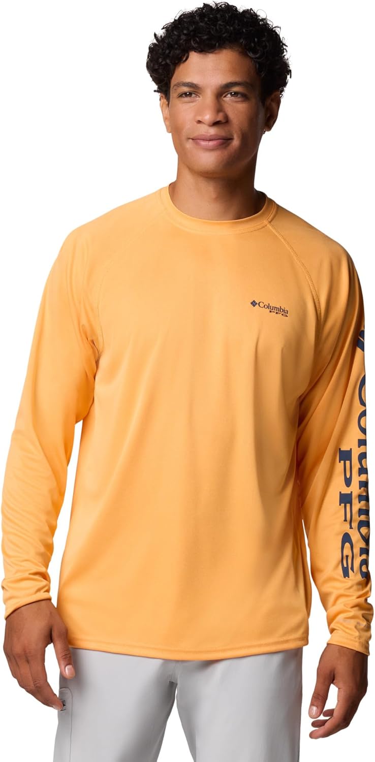 Columbia мужская футболка PFG Terminal Tackle с длинным рукавом, Summer Orange Heather/Carbon Logo
Columbia мужская футболка PFG Terminal Tackle с длинным рукавом, Summer Orange Heather/Carbon Logo