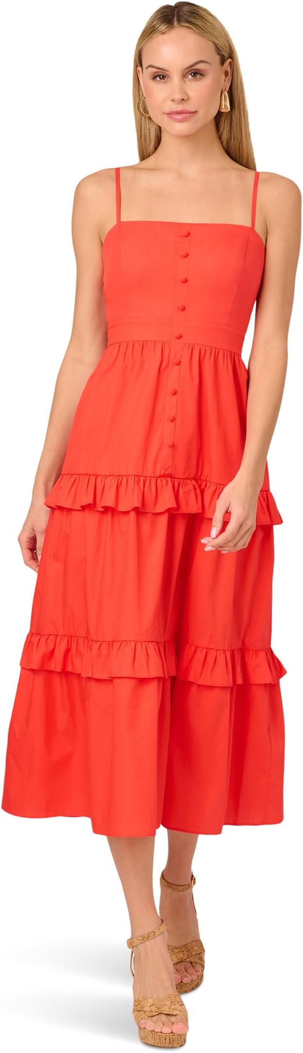 Платье Adrianna Papell Solid Tiered Midi Dress, Sorbet
Платье Adrianna Papell Solid Tiered Midi Dress, Sorbet