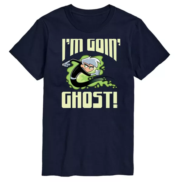 Мужская футболка с принтом «Danny Phantom I'm Goin' Ghost» Nickelodeon, синий 
Мужская футболка с принтом «Danny Phantom I'm Goin' Ghost» Nickelodeon, синий