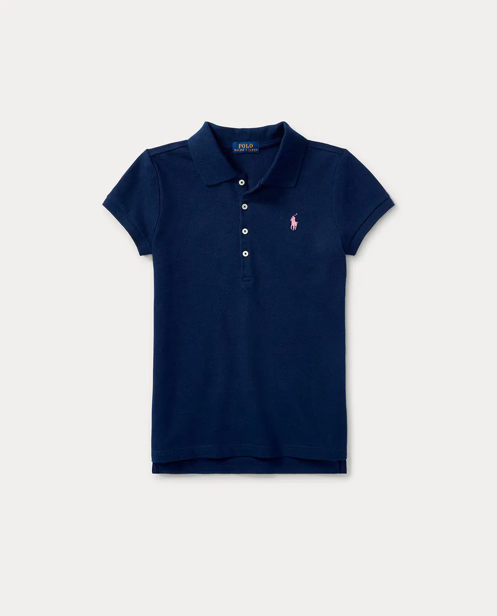 Футболка-поло для девочки из хлопка с вышитой лошадью Polo Ralph Lauren, темно-синий
Футболка-поло для девочки из хлопка с вышитой лошадью Polo Ralph Lauren, темно-синий