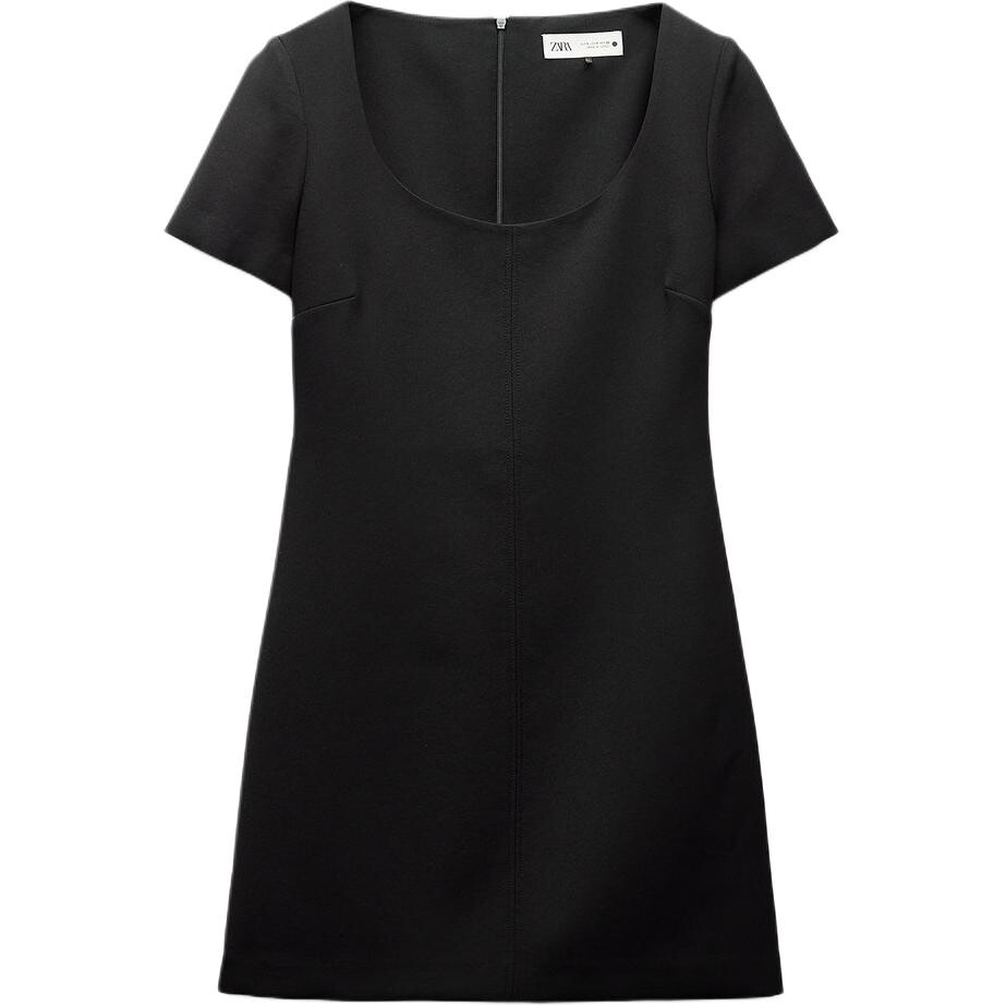 Платье с короткими рукавами серии ZW женское черное Zara
Платье с короткими рукавами серии ZW женское черное Zara