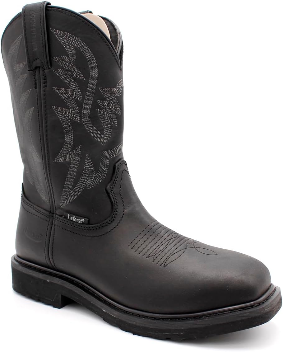 Мужские ботинки Laforst с квадратным носком, водонепроницаемые, с прошивкой Goodyear и широкой колодкой, вестерн, черный
Мужские ботинки Laforst с квадратным носком, водонепроницаемые, с прошивкой Goodyear и широкой колодкой, вестерн, черный