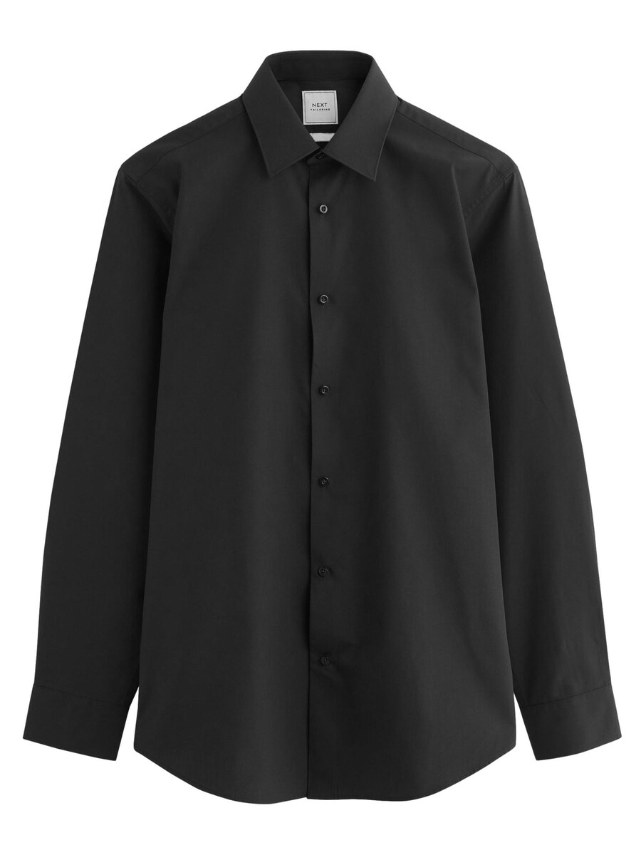 Рубашка обычного кроя на пуговицах Next, черный 
Рубашка обычного кроя на пуговицах Next, черный