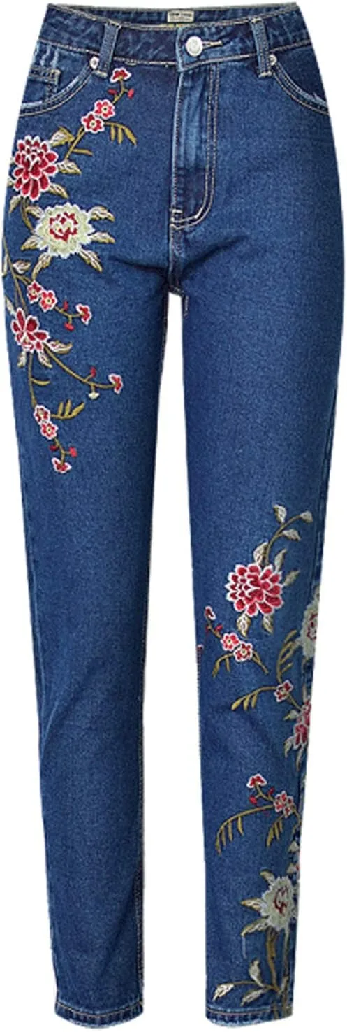 ebossy Женские джинсы с высокой талией и цветочной вышивкой
ebossy Женские джинсы с высокой талией и цветочной вышивкой