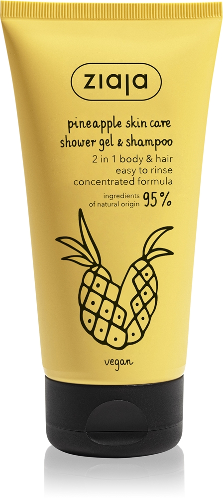 Ананасовый тонизирующий гель для душа для тела и волос Ziaja, 160 мл
Ананасовый тонизирующий гель для душа для тела и волос Ziaja, 160 мл