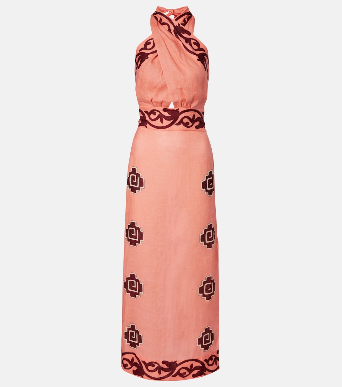 Энергичные узоры льняное макси-платье Johanna Ortiz, Pink/Wine
Энергичные узоры льняное макси-платье Johanna Ortiz, Pink/Wine