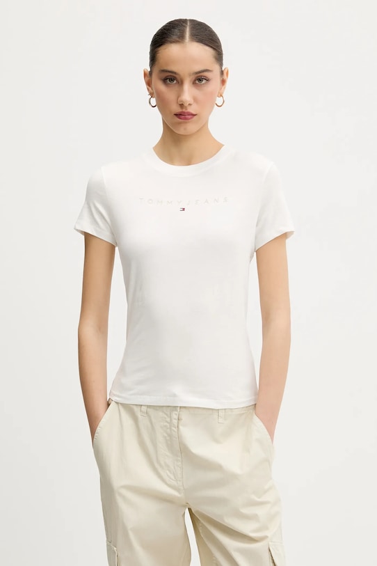 Хлопковая футболка Tommy Jeans, белый
Хлопковая футболка Tommy Jeans, белый