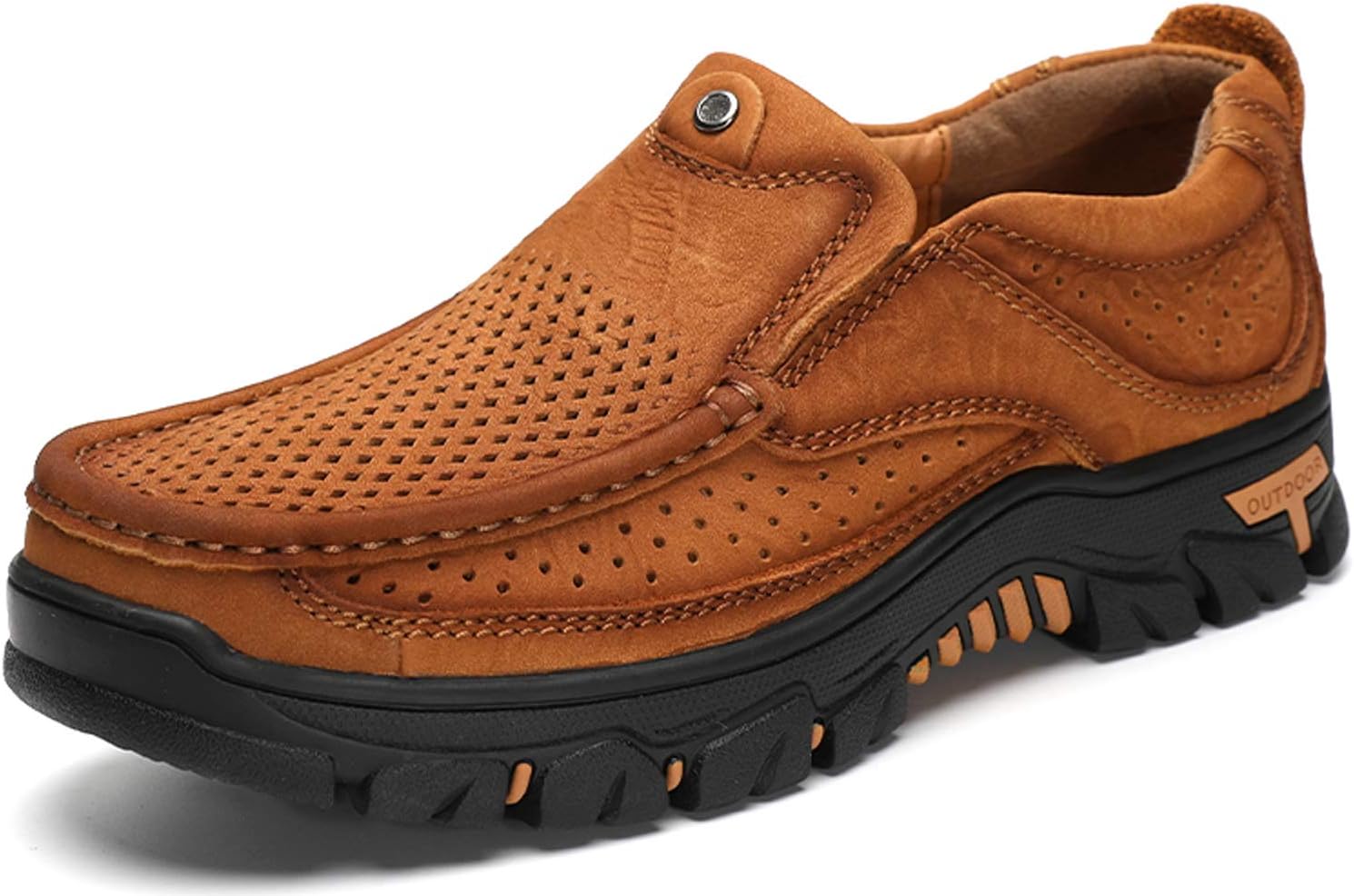 Мужские кожаные слипоны GOSPT, дышащие прогулочные кроссовки для активного отдыха, походов и кемпинга, светло-коричневый
Мужские кожаные слипоны GOSPT, дышащие прогулочные кроссовки для активного отдыха, походов и кемпинга, светло-коричневый