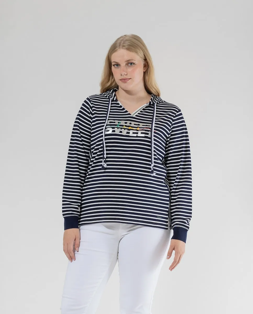 Женская полосатая толстовка с капюшоном October, тёмно-синий
Женская полосатая толстовка с капюшоном October, тёмно-синий