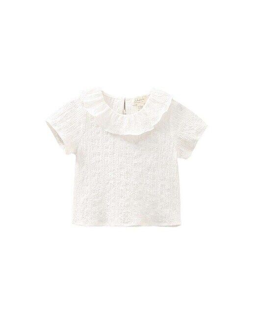 Блузка для девочки с короткими рукавами и воротником с рюшами Dadati, белый
Блузка для девочки с короткими рукавами и воротником с рюшами Dadati, белый