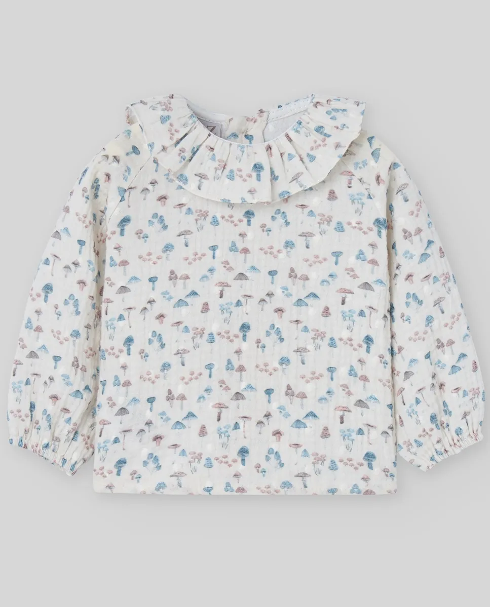 Детская блузка с принтом из коллекции «Грибочки» PAZ Rodríguez, светло-бежевый
Детская блузка с принтом из коллекции «Грибочки» PAZ Rodríguez, светло-бежевый