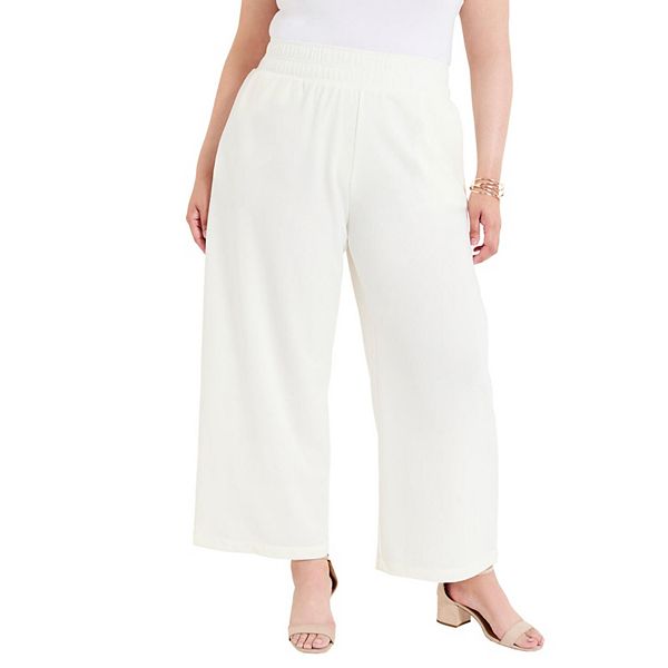 Женские брюки June + vie plus size укороченные широкие вязаные June & Vie, Buttercream
Женские брюки June + vie plus size укороченные широкие вязаные June & Vie, Buttercream