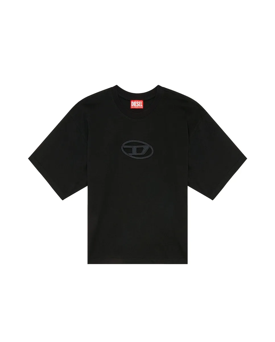 Женская хлопковая футболка с коротким рукавом Diesel, черный
Женская хлопковая футболка с коротким рукавом Diesel, черный