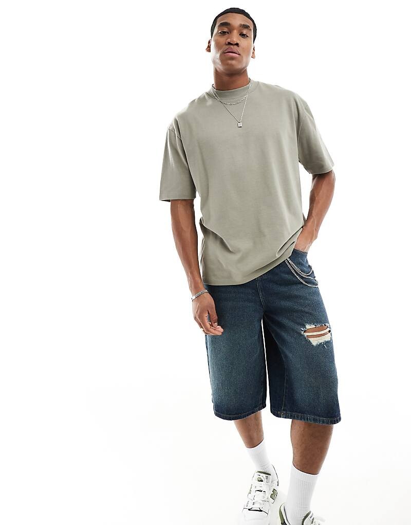 ASOS DESIGN – Essential – плотная футболка oversize с высоким воротником цвета хаки
ASOS DESIGN – Essential – плотная футболка oversize с высоким воротником цвета хаки