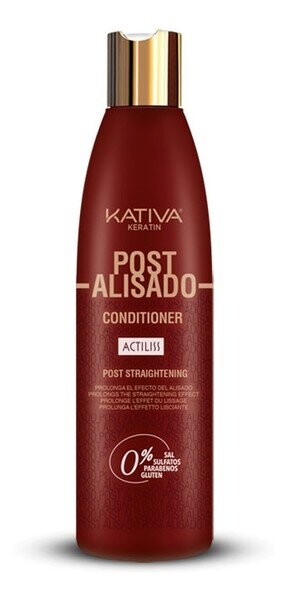 Kativa, Keratin Post Alisado, Кондиционер для волос с растительным кератином, продлевающим разглаживающий эффект, 250 мл
Kativa, Keratin Post Alisado, Кондиционер для волос с растительным кератином, продлевающим разглаживающий эффект, 250 мл