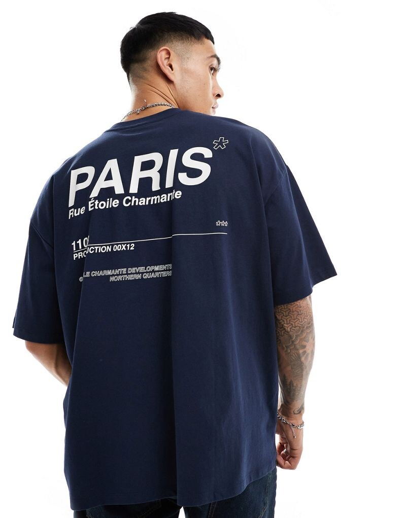 Темно-синяя оверсайз-футболка с надписью «Париж» на спине ASOS DESIGN
Темно-синяя оверсайз-футболка с надписью «Париж» на спине ASOS DESIGN