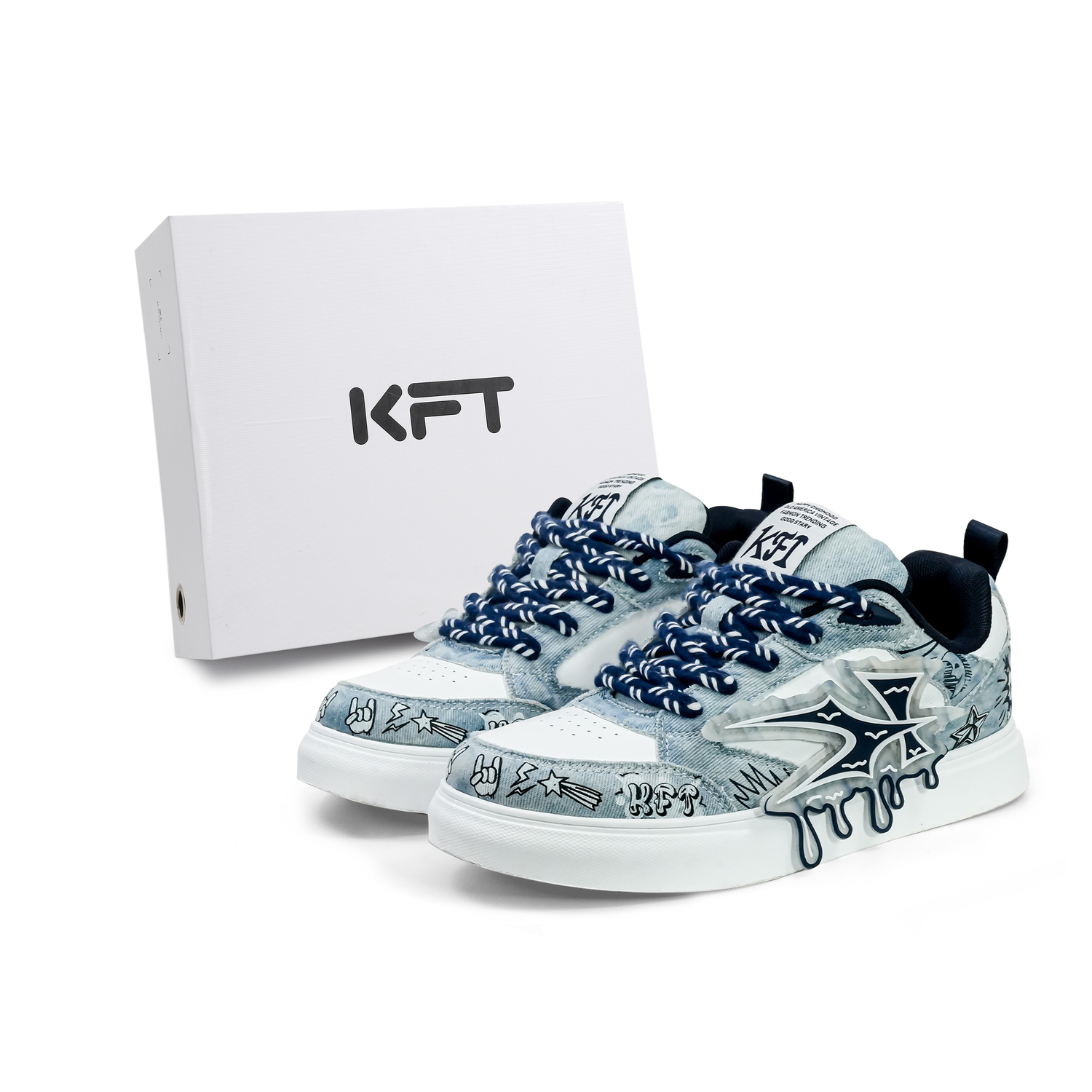 KFT Скользоустойчивые амортизирующие низкие скейтерские кеды на платформе унисекс Butterfly Trail Denim, цвет Butterfly Trail Denim
KFT Скользоустойчивые амортизирующие низкие скейтерские кеды на платформе унисекс Butterfly Trail Denim, цвет Butterfly Trail Denim