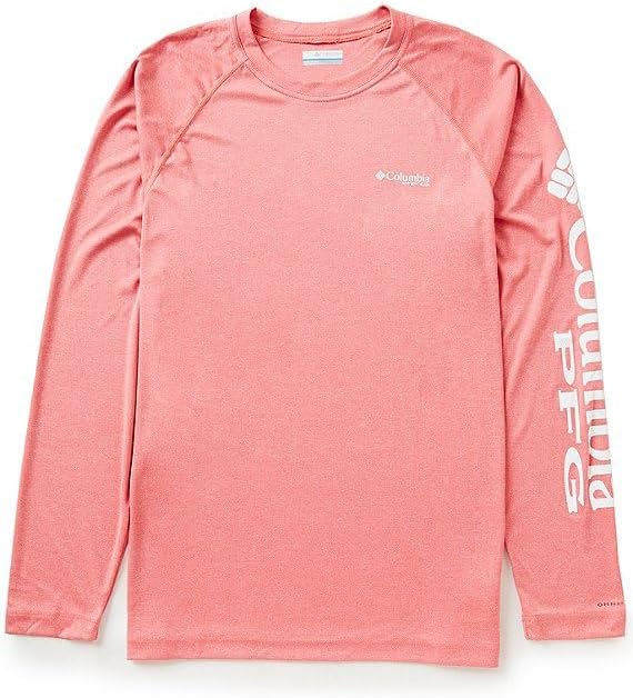 Columbia мужская футболка PFG Terminal Tackle с длинным рукавом, Bright Poppy Heather/Icy Morn Logo
Columbia мужская футболка PFG Terminal Tackle с длинным рукавом, Bright Poppy Heather/Icy Morn Logo