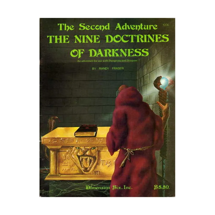 Модуль Nine Doctrines of Darkness #2, Fantasy Supplements (Dimension Six)
Модуль Nine Doctrines of Darkness #2, Fantasy Supplements (Dimension Six)