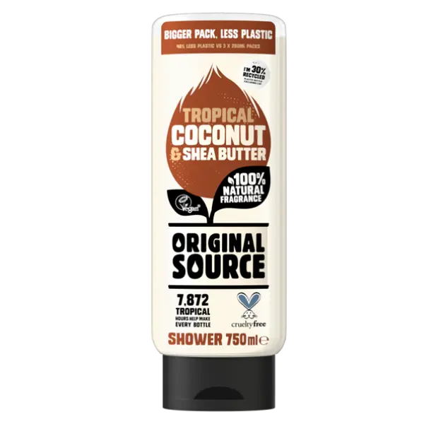Гель для душа, 750 мл Original Source Coconut&Shea butter 
Гель для душа, 750 мл Original Source Coconut&Shea butter