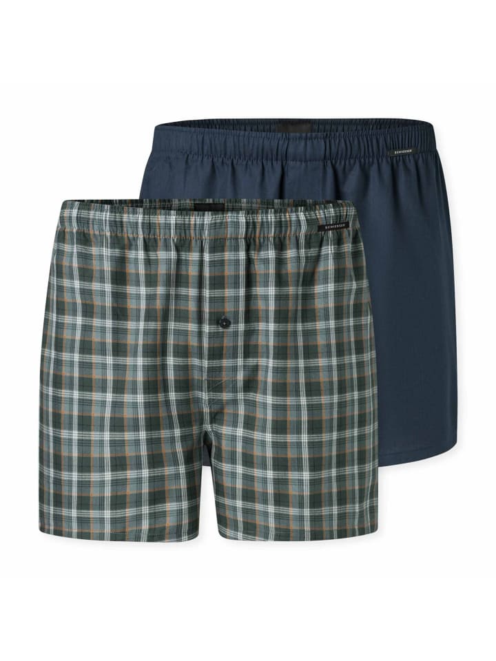 Боксеры Schiesser, синий/зеленый
Боксеры Schiesser, синий/зеленый