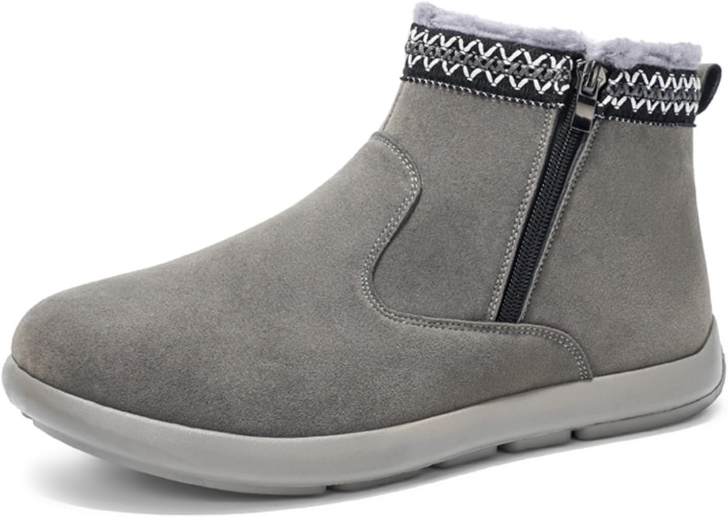 Мужские зимние ботинки с флисовой подкладкой: дизайн с вязаной манжетой, застежка-молния, теплая плюшевая подкладка, подошва с противоскользящим эффектом- идеально подходят для повседневной носки в холодную погоду Khwfjas, серый
Мужские зимние ботинки с флисовой подкладкой: дизайн с вязаной манжетой, застежка-молния, теплая плюшевая подкладка, подошва с противоскользящим эффектом- идеально подходят для повседневной носки в холодную погоду Khwfjas, серый