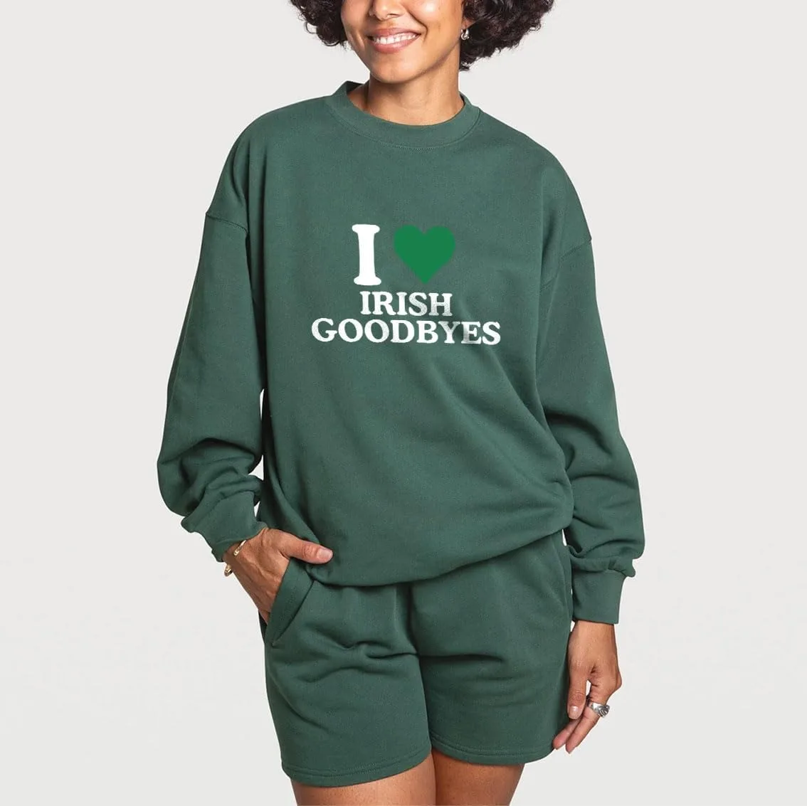 Толстовка I Love Irish Goodbyes, забавный худи на День Святого Патрика Batclock
Толстовка I Love Irish Goodbyes, забавный худи на День Святого Патрика Batclock