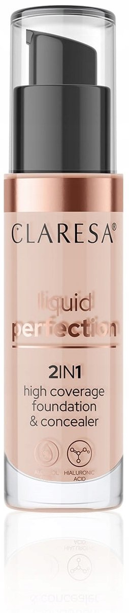 Claresa Liquid Perfection Foundation Concealer 2in1 104 30 мл Puderek
Claresa Liquid Perfection Foundation Concealer 2in1 104 30 мл Puderek