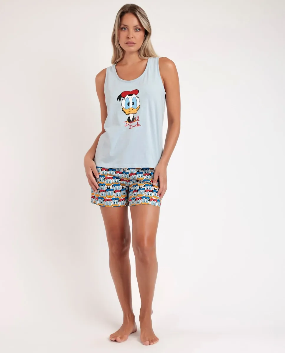 Женская короткая пижама из синего трикотажа Disney, синий
Женская короткая пижама из синего трикотажа Disney, синий