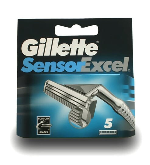Картриджи для бритв, 5 шт. Gillette, Sensor Excel
Картриджи для бритв, 5 шт. Gillette, Sensor Excel