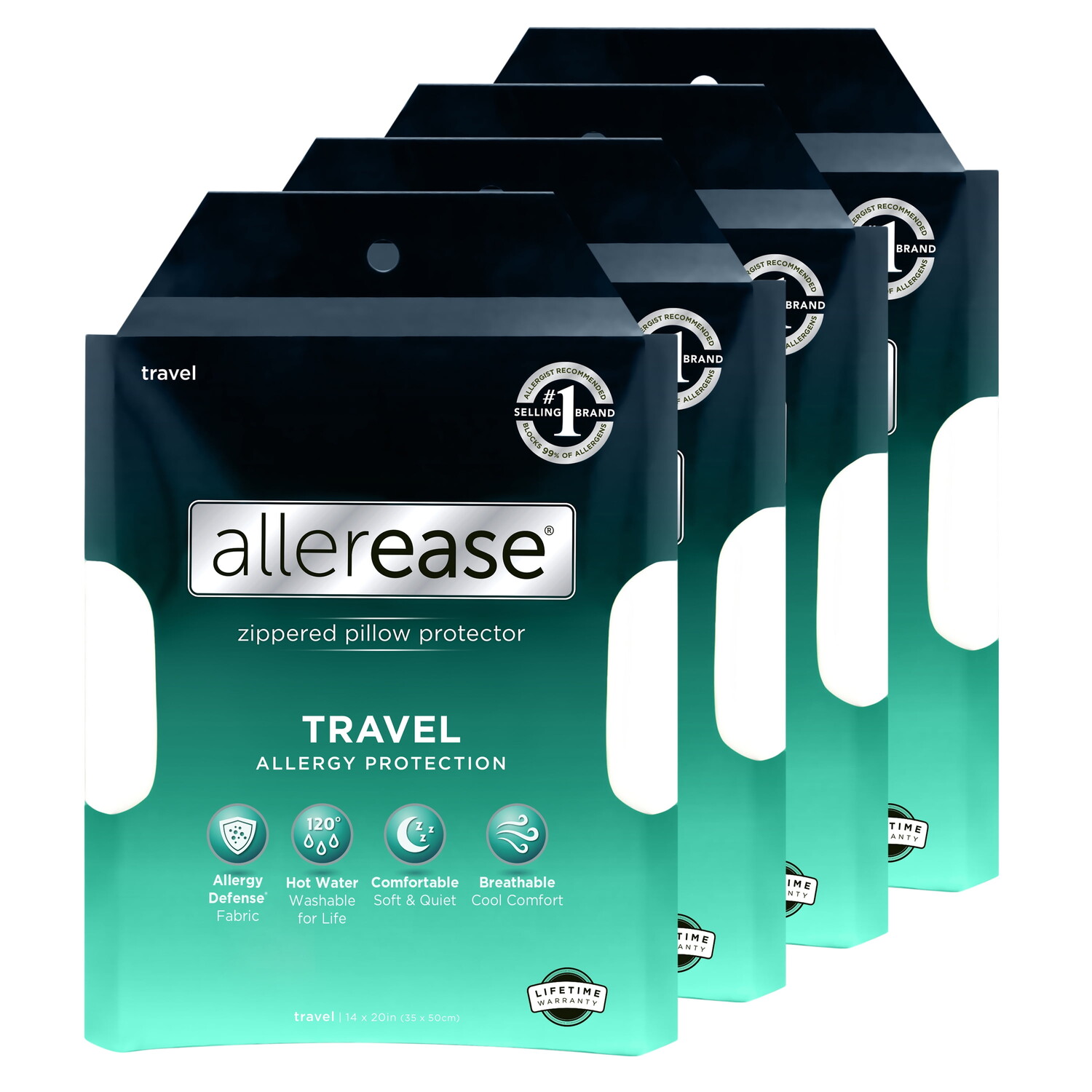Allerease Travel Pillow Защитные наволочки на молнии, 4 шт. Aller-Ease, цвет White
Allerease Travel Pillow Защитные наволочки на молнии, 4 шт. Aller-Ease, цвет White
