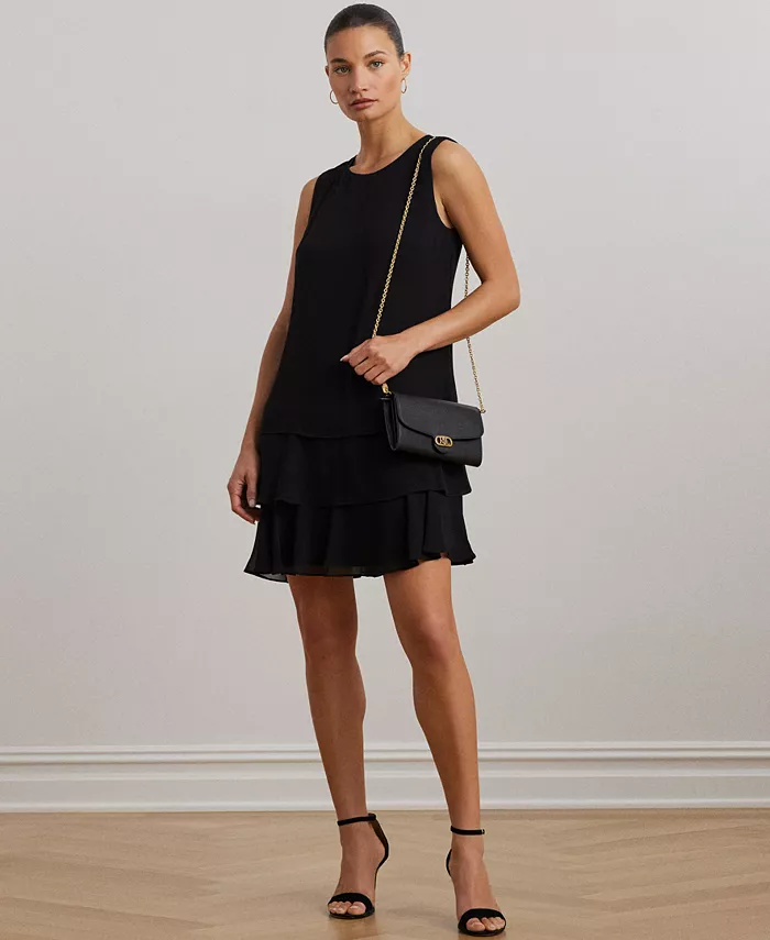 Женское платье-трапеция из креп-жоржета с эффектом "кринкл" Lauren Ralph Lauren, черный
Женское платье-трапеция из креп-жоржета с эффектом "кринкл" Lauren Ralph Lauren, черный