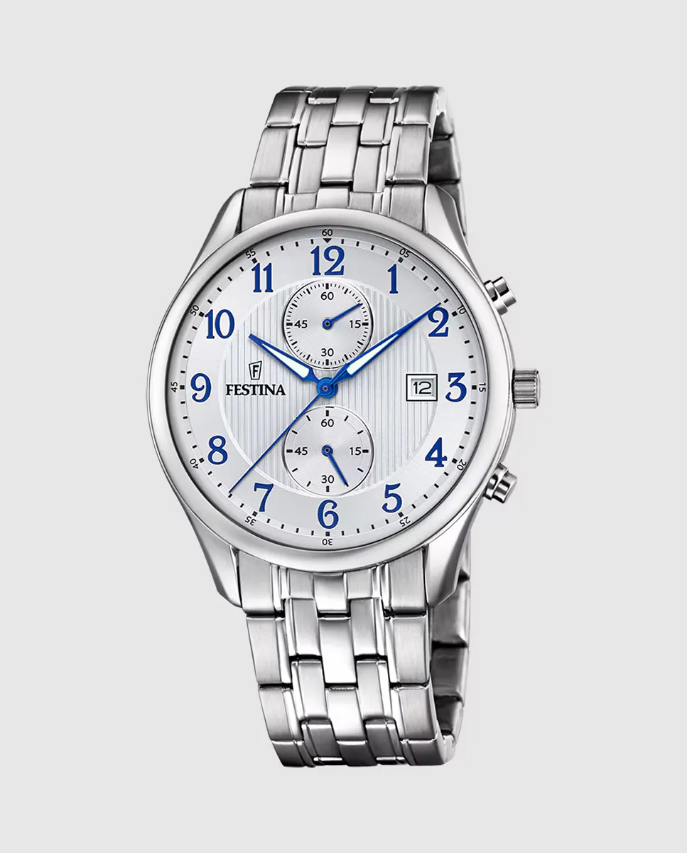 F6854/A Timeless Мужские часы с хронографом из серебряной стали Festina, серебряный
F6854/A Timeless Мужские часы с хронографом из серебряной стали Festina, серебряный