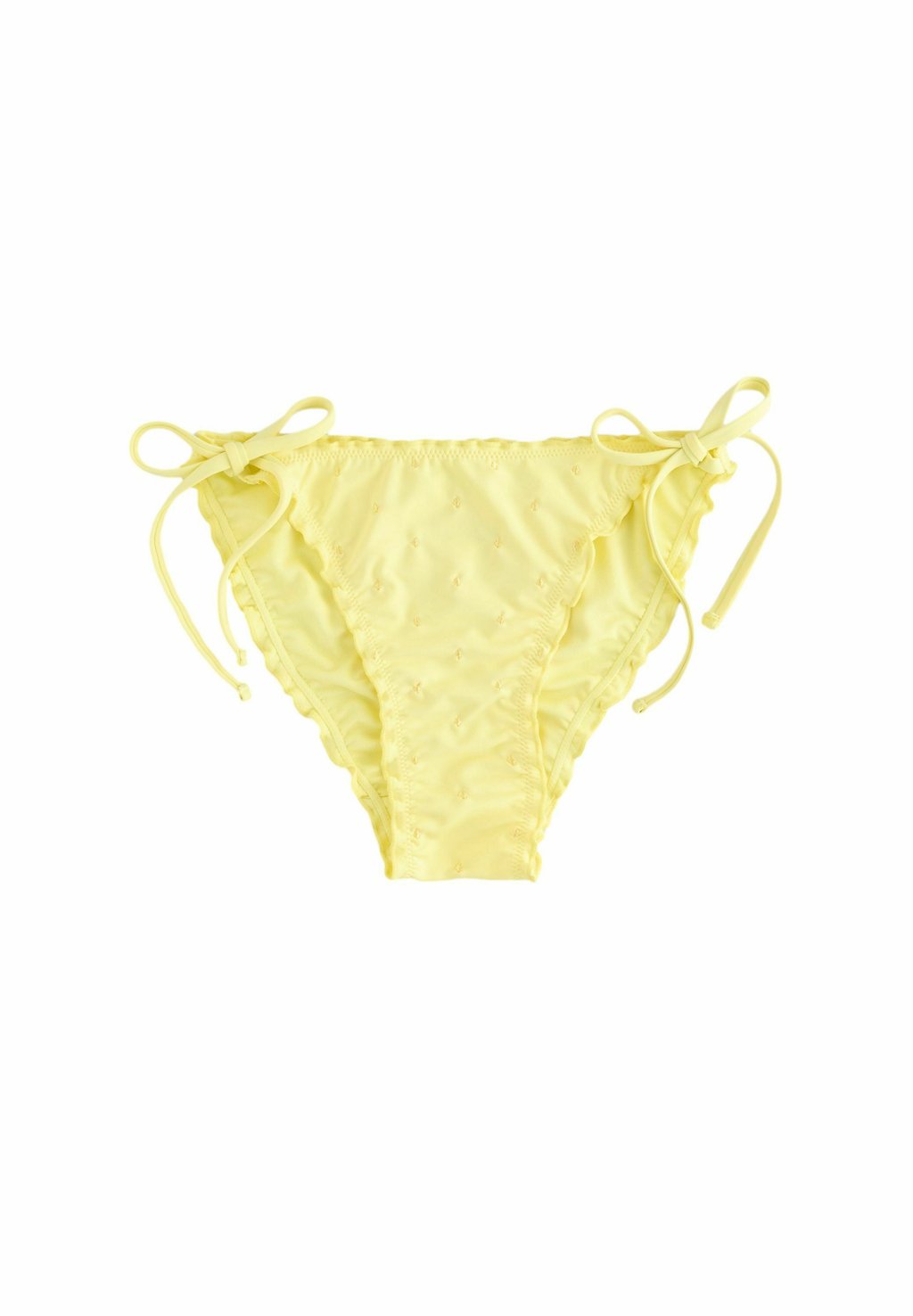 Плавки бикини LETTUCE EDGE TIE SIDE Next, желтый 
Плавки бикини LETTUCE EDGE TIE SIDE Next, желтый