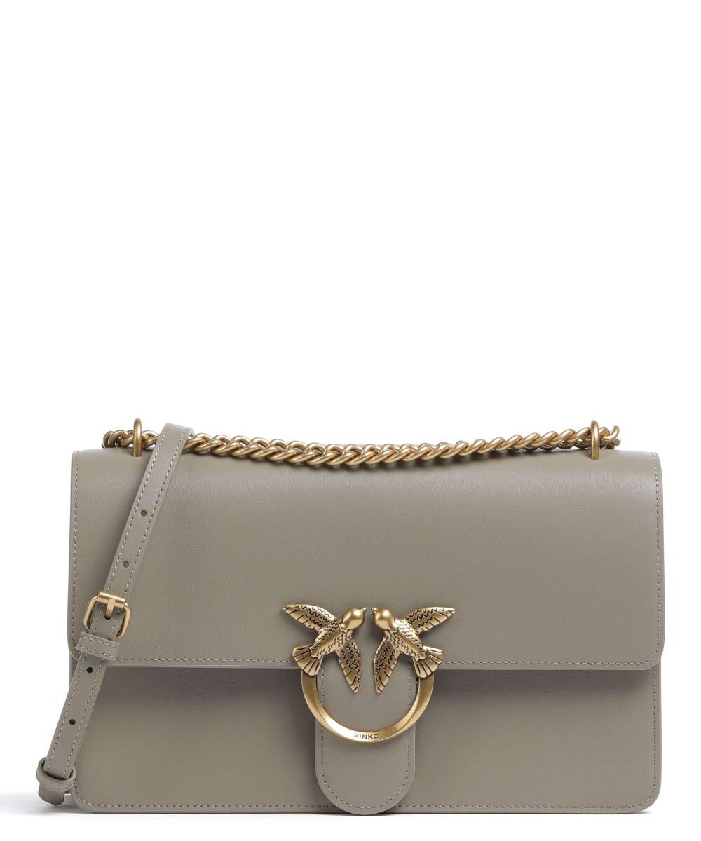 Сумка через плечо Love One Classic из мелкозернистой яловой кожи Pinko, коричневый
Сумка через плечо Love One Classic из мелкозернистой яловой кожи Pinko, коричневый