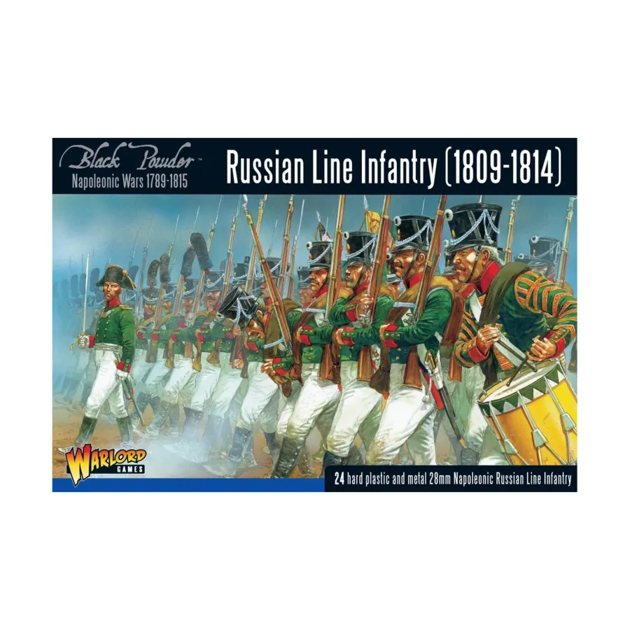 Русская линейная пехота 1809-1814 гг., Black Powder - Napoleonic Wars 1789-1815 - Russian (28mm)
Русская линейная пехота 1809-1814 гг., Black Powder - Napoleonic Wars 1789-1815 - Russian (28mm)