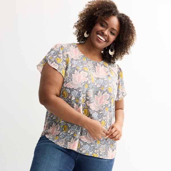 Блузка с рюшами и отложным воротником на пуговицах с задней панелью больших размеров Catherine Malandrino, синий
Блузка с рюшами и отложным воротником на пуговицах с задней панелью больших размеров Catherine Malandrino, синий